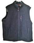 Orvis Sweater Vest Mens XXL Blue Fleece Full Zip Fly Fishing Hunting 2XL