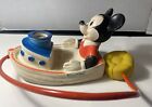 Vintage Walt Disney Mickey Mouse / Bubble Barge - Bath Toy By Child Guidance.