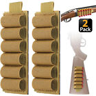 6 Round Shell Holder Tactical Shotgun Buttstock 12/20 Gauge Cartridge Ammo Pouch