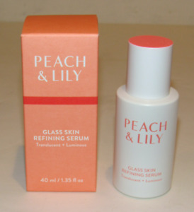 Peach & Lily Glass Skin Refining Face Serum 1.35 Oz 40 mL Full Size NIB MSRP $39