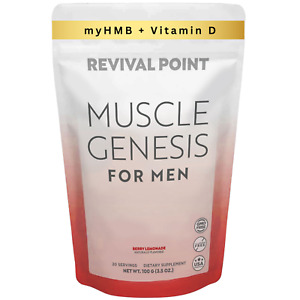 Muscle Genesis HMB Mens Supplement  Muscle Aging Strength Recovery Revival Point