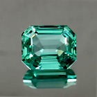 AAA 12.8 CT+ Flawless Natural Green Emerald Loose Certified Gemstone Emerald Cut