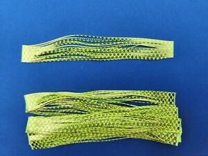 10 Chartreuse Gold Chrome silicone skirt Tab material  Spinner bait jig lure