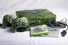 Original Xbox Halo Green Special Edition Console with 2 controllers, Halo games