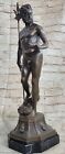 Poseidon Bronze Nude signiert Bronzestatue Bronzeskulptur Bronzefigur Statue Art