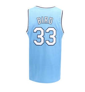Mens Basketball Jersey Larry Bird #33 Indiana State Jersey Top Stitched S-XXL