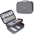 Electronic Organizer, Double Layer Travel Gadget Carry Bag for Cables, Plugs, Ea