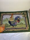 Beth Yarbrough Rooster tapestry kitchen floor mat 18
