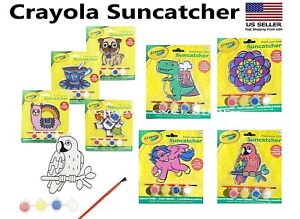 Crayola Suncatchers, Kid's Paint Craft Kits Age 4+, Pick your Design! US SELLER!