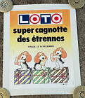 1980s Francaise Des Jeux French Lottery Poster, Linenbacked, 12x16