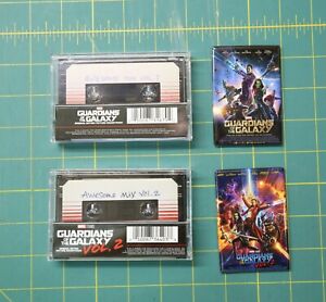 Guardians Of The Galaxy Vol. 1 and 2 Awesome Mix Cassettes and Magnets