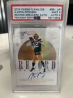 2019 Panini Flawless Aaron Rodgers Record Breakers Auto 4/10 Gold Psa 9