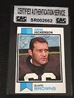 HOF GENE HICKERSON 1973 TOPPS SIGNED AUTOGRAPHED CARD #183 BROWNS CAS AUTHENTIC