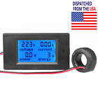 100A AC Digital Power Panel Meter Monitor Power Energy Voltmeter Ammeter 80-260V
