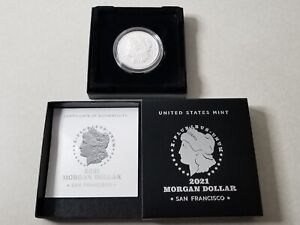 2021 S Morgan Silver Dollar Original US Mint box & COA inc  21XF Nice! See Video