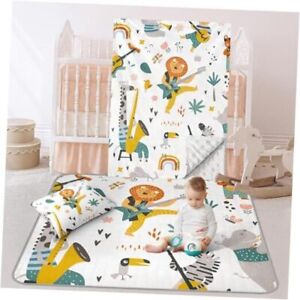 Baby Crib Bedding Set - Custom Cotton Comfortable 3-Piece Set 01 Yellow Lion