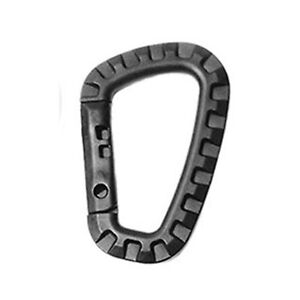 D Type Carabiner Clip Snap Spring Hook Keyring Locking Buckle Camping Keychain
