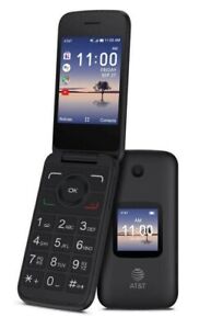 Alcatel SMARTFLIP 4052R 4G LTE AT&T + GSM Unlocked Black Flip Phone Open Box