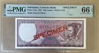 New Listing100 Gulden Suriname, Centrale Bank 114s 1957 Specimen 66Epq Gem Uncirculated