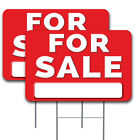For Sale Yard Sign 2 Pack Double-Sided Yard Signs 16