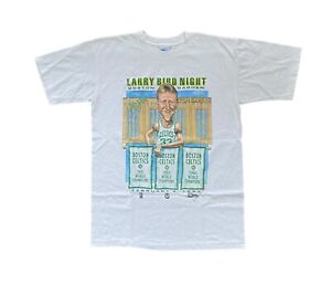 Vintage Larry Bird Night Salem Sportswear Boston Celtics Tee Shirt 1993 Size L