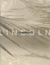 2002 Lincoln Continental Sales Literature Piece Brochure Advertisement Options