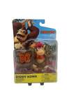 Nintendo World of Super Mario 4-inch Action Figure Diddy Kong with DK Barrel
