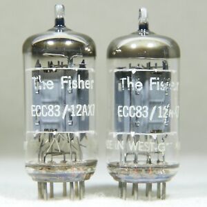 Rare Matched Pair Telefunken ECC83/12AX7 Long Ribbed Plate Germany Made in 1956