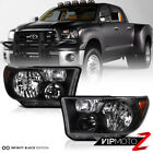 For 07-13 Toyota Tundra 2WD 4WD [TRD STYLE] Black Front Headlight Headlamp Black