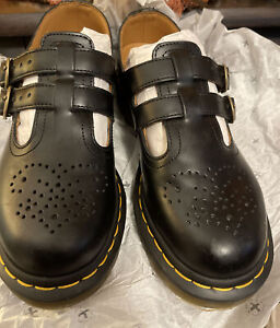 Dr. Martens Smooth Leather Mary Janes Size 6 US Black Docs