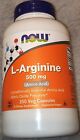 NOW Foods L-Arginine 500mg, 250 Capsules Best By 11/27