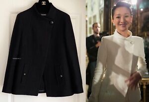 NWT $5250 CHANEL 15P BLACK WOOL TWEED CC BUTTONS JACKET 40