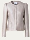 Akris punto Gold Linen Canvas Jacket -  size 6 - retail $1690 New with Tags