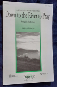 Down To The River To Pray Sheet Music 08743589 *Stains, sticker residue*