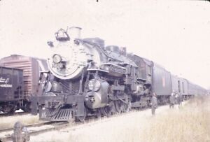 GTW Grand Trunk 4-6-2 steam engine Original Kodachrome Kodak slide