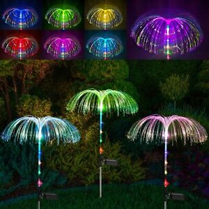 Solar Garden Lights Outdoor Waterproof 7 Color Changing LED Lights Pathway Yard