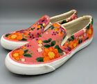 Keds Rifle Paper Co Coral Floral Slip On Sneakers Women’s 7.5