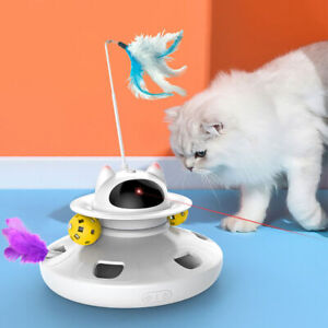 Cat Teaser Toys,Cat Laser Interactive Indoor Cat Pet Toys Automatic,USB Pet Toys