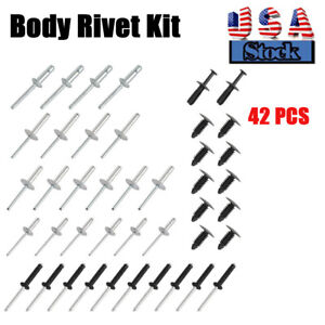 Complete Body Rivet Kit For EZGO TXT 1994-up Golf Cart Gas and Electric 42PCS US