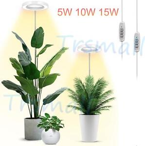 5/10/15W Full Spectrum Grow Lights Plants LED Grow Lights Height Adjustable US