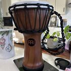Meinl JR Percussion Rope Tuned Headliner Synthetic Djembe Twisted Amber  7”x 12”