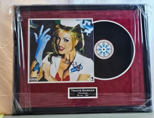 Travis Barker Blink-182 Signed Autographed Enema of the State  CD JSA Blink 182