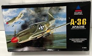Accurate Miniatures 1:48 Scale North American A-36 Apache model kit MIB