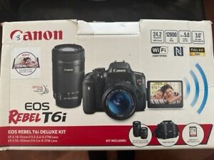 Canon EOS Rebel T6I Deluxe Kit - Used In excellent Condition, Original Box