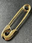 Vintage 2.8” Gold Tone Safety Pin Brooch Pin