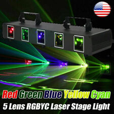 5 Lens RGBYC Laser Stage DJ Light Disco Party Beam Pro Lighting Show Projector