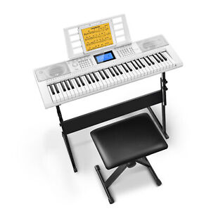 Donner DEK-610S Electronic Keyboard 61 Key With Stand Stool 500 Tones 300 Rhythm
