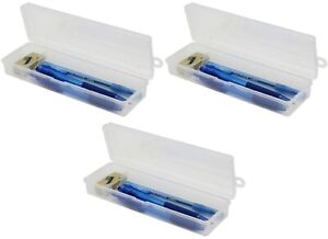 Clear Polypropylene Mini Storage Box with Hinged Lid & Snap Closure -For Pencils