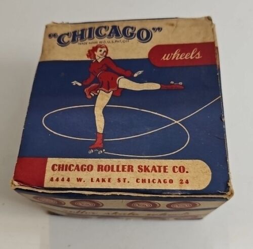 Vintage Chicago Roller Skate Skateboard  Wheels 87 SPL. Maple Lightly Used Xx0