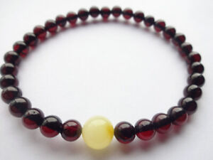 Round Beads Baltic Amber Bracelet